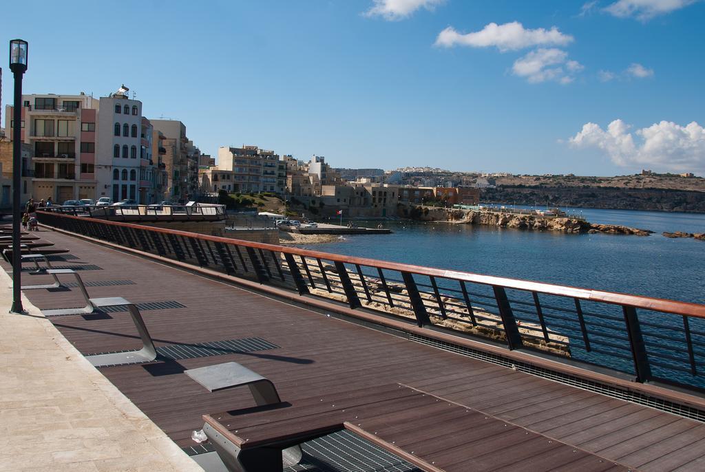 Seashells Apartments With Terrace, Just Off The Seafront In Bugibba - By Getawaysmalta San Pawl il-Baħar Rom bilde